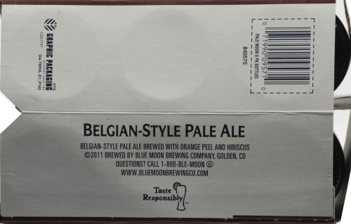 Blue Moon Belgian Pale Ale Perspective: bottom