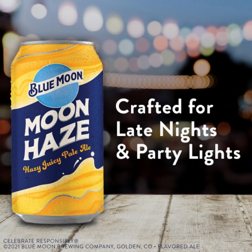 Blue Moon Moon Haze Pale Ale Beer Perspective: bottom