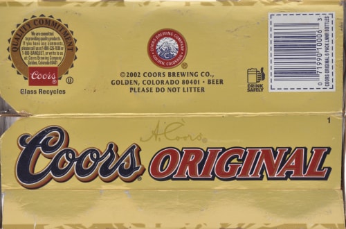 Coors Original Beer Perspective: bottom