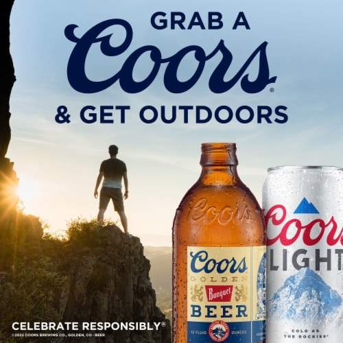 Coors Banquet American Lager Beer Perspective: bottom
