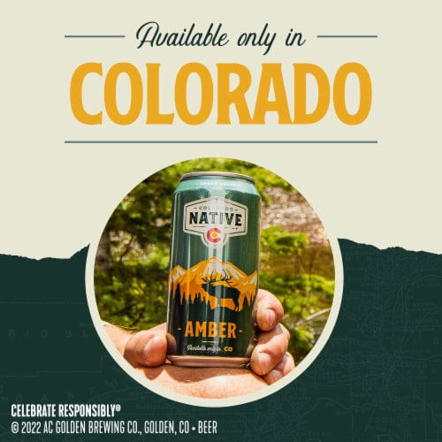 Colorado Native Amber Lager Craft Beer Perspective: bottom