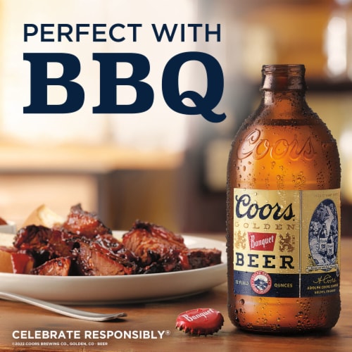 Coors Banquet American Lager Beer Perspective: bottom