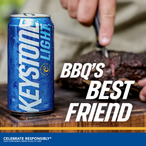 Keystone American-Style Light Lager Beer Perspective: bottom