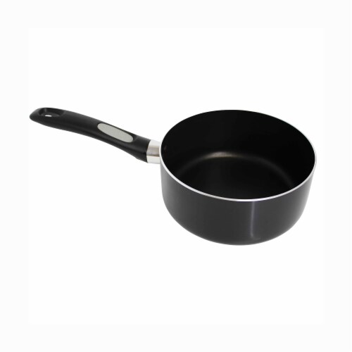 Mirro Get A Grip Nonstick Covered Saucepan - Black Perspective: bottom