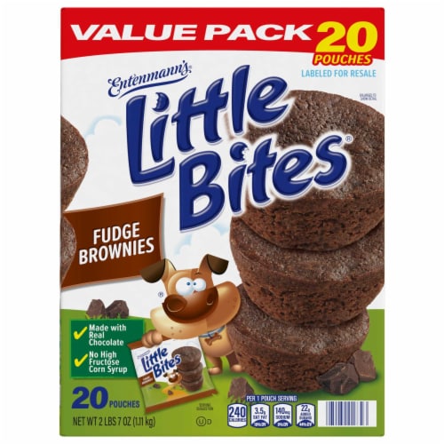 Entenmann's Little Bites Fudge Mini Brownies Perspective: bottom