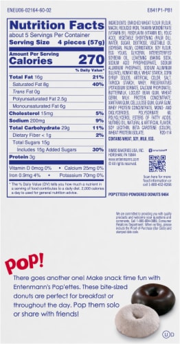 Entenmann's Powdered Donuts Pop'ettes Perspective: bottom