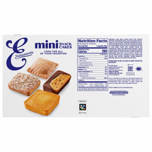 Entenmann's® Party Creme Filled Cupcakes Perspective: bottom