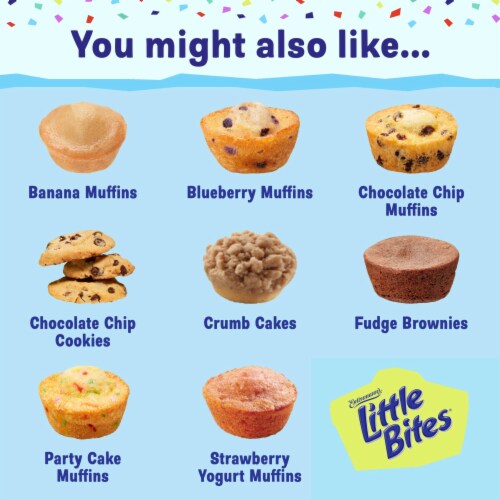 Entenmann's Little Bites Party Cake Mini Muffins Perspective: bottom