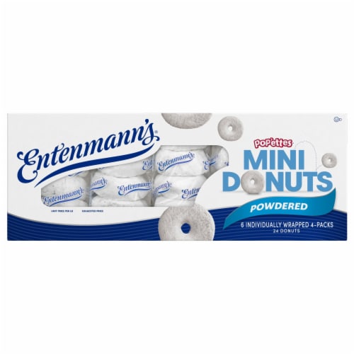 Entenmann's Pop'ettes Powdered Mini Donuts Perspective: bottom