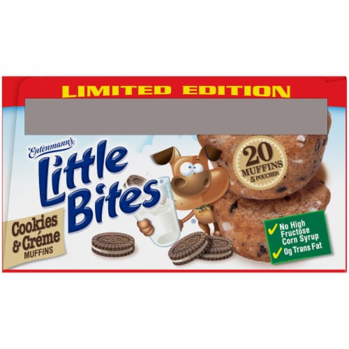 Entenmann's® Little Bites® Limited Edition Cookies & Creme Mini Muffins Perspective: bottom