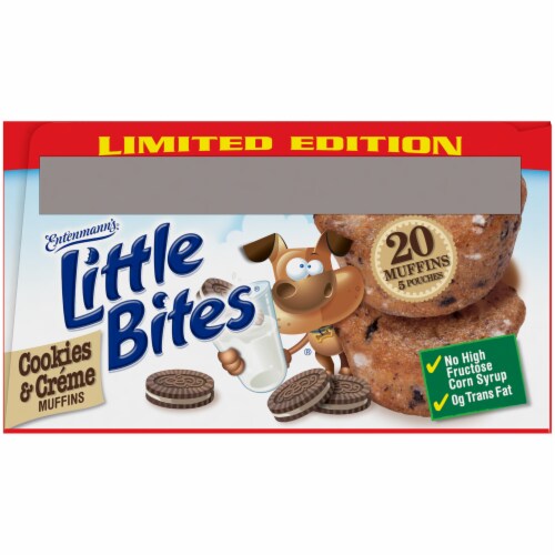 Entenmann's® Little Bites® Limited Edition Cookies & Creme Mini Muffins Perspective: bottom
