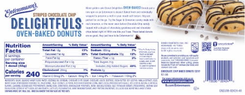 Entenmann's® Donut Delightfuls® Chocolate Chip Oven-Baked Donuts Perspective: bottom