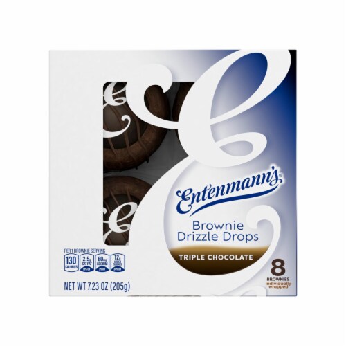 Entenmann's Drizzle Drops Triple Chocolate Brownies Perspective: bottom