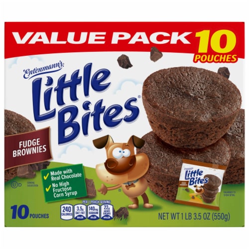 Entenmann's Little Bites Fudge Mini Muffins Perspective: bottom