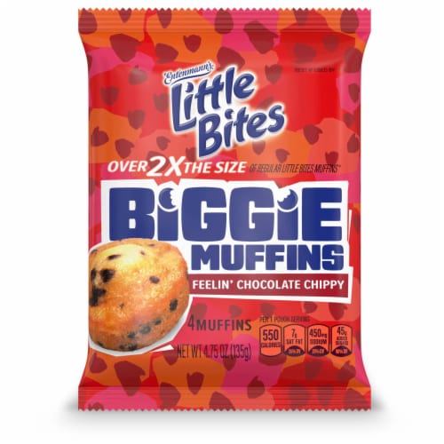 Entenmann's Little Bites Feelin' Chocolate Chippy Biggie Muffins Perspective: bottom