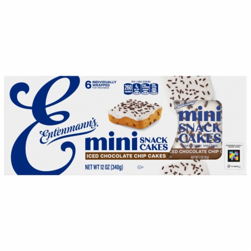 Entenmann's Chocolate Chip Mini Snack Cakes Perspective: bottom