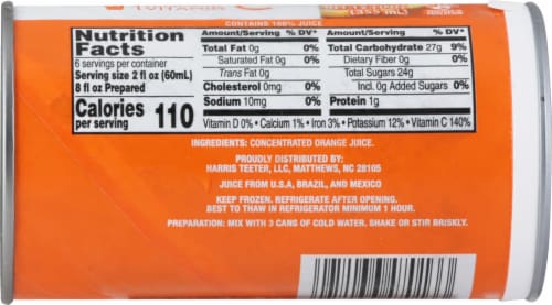 Frozen Orange Juice Concentrate 12 Fl