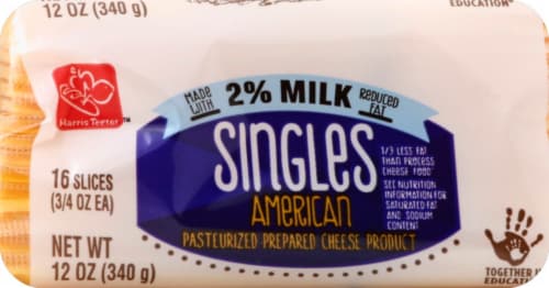 Harris Teeter™ 2% Milk American Cheese Singles Perspective: bottom