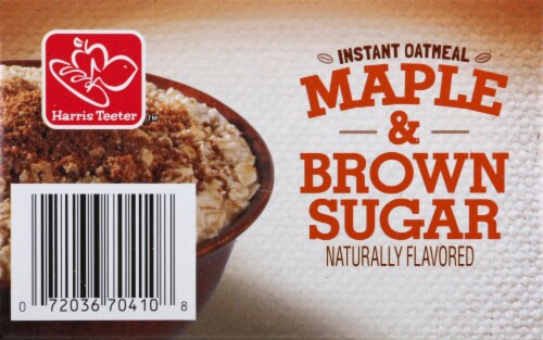 Harris Teeter® Maple & Brown Sugar Instant Oatmeal Perspective: bottom