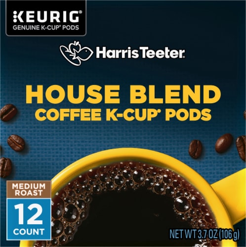 Harris Teeter House Blend Medium Roast Coffee Pods Perspective: bottom