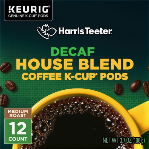 Harris Teeter Decaf House Blend Medium Roast Coffee Pods Perspective: bottom