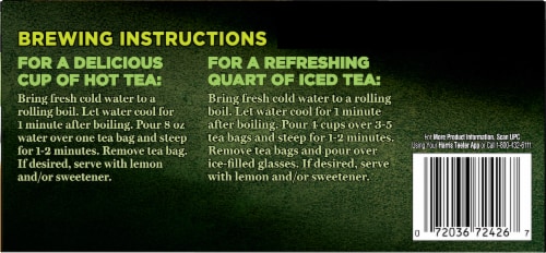 Harris Teeter® Green Tea Bags Perspective: bottom