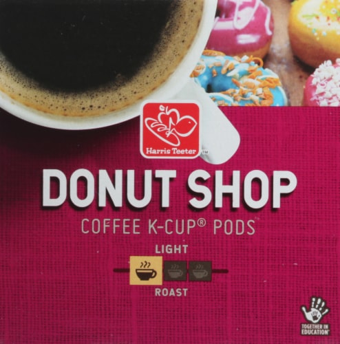 Harris Teeter Donut Shop Light Roast Coffee Pods Perspective: bottom