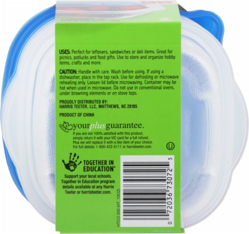 Harris Teeter™ BPA Free Snack Containers Perspective: bottom