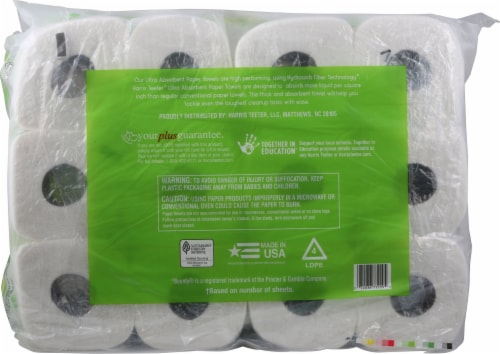 Harris Teeterâ„¢ Ultra Absorbent Paper Towels Perspective: bottom