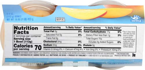 Harris Teeter™ Diced Mangos in 100% Juice Fruit Bowls Perspective: bottom