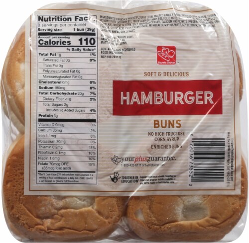 Harris Teeter® Hamburger Buns Perspective: bottom