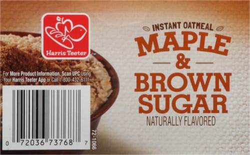 Harris Teeter™ Maple & Brown Sugar Instant Oatmeal Perspective: bottom