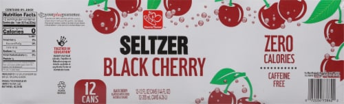 Harris Teeter™ Black Cherry Seltzer Water Perspective: bottom