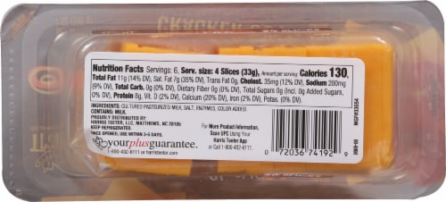 HT Traders™ Sharp Cheddar Cracker Cut Cheese Slices Perspective: bottom