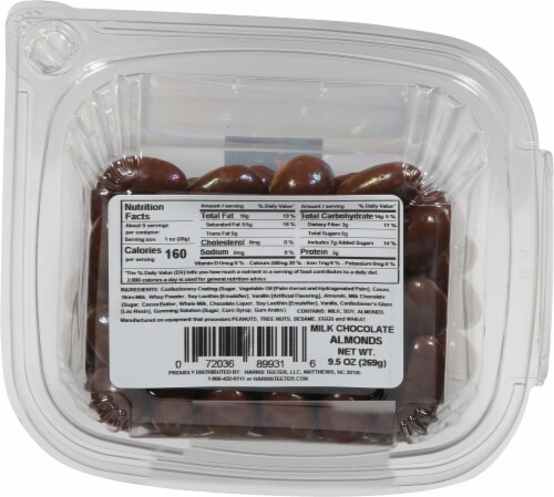 Harris Teeter Farmers Market™ Milk Chocolate Almonds Perspective: bottom