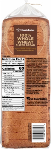 Harris Teeter® 100% Whole Wheat Sliced Bread Perspective: bottom