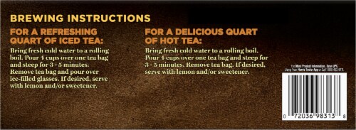 Harris Teeter® Decaffeinated Black Tea Family Size Tea Bags Perspective: bottom