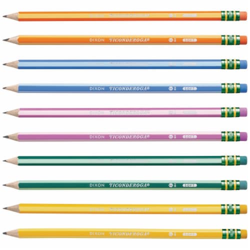 Ticonderoga #2 Sharpened Striped Pencils Perspective: bottom