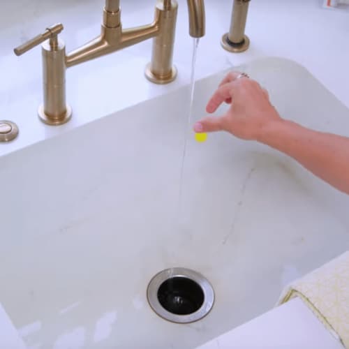 Compac Home™ Plink® Lemon Garbage Disposal Fresh Cleaner and Deodorizer Perspective: bottom