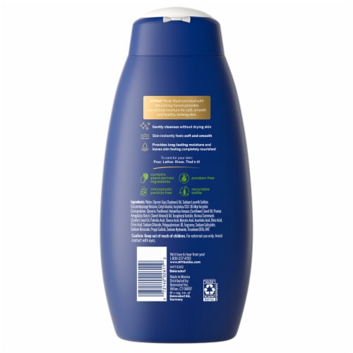 NIVEA Nourishing Care Body Wash with Nourishing Serum Perspective: bottom