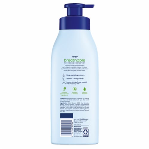 NIVEA Breathable Nourishing Body Lotion Fresh Fusion Perspective: bottom