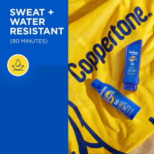 Coppertone Sport Sunscreen Lotion, Broad Spectrum Spf 70 Sunscreen Perspective: bottom