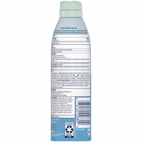 Coppertone Pure And Simple Spray Sunscreen, Spf 50 Broad Spectrum Sunscreen With Zinc Oxide Perspective: bottom