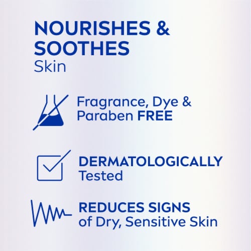 NIVEA Sensitive And Radiant Body Lotion For Sensitive Skin, Unscented Body Lotion Perspective: bottom
