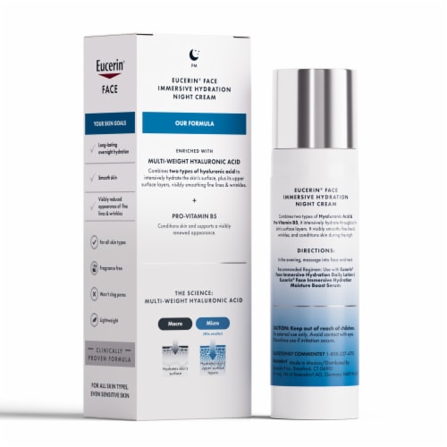 Eucerin Face Immersive Hydration Night Cream With Hyaluronic Acid Perspective: bottom