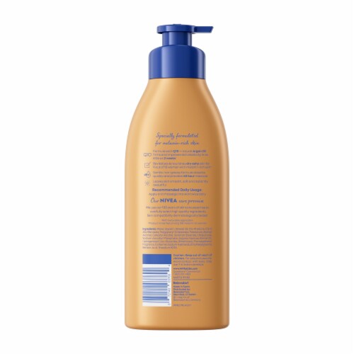 NIVEA Q10 Skin Firming Melanin Beauty & Hydration Body Lotion Perspective: bottom