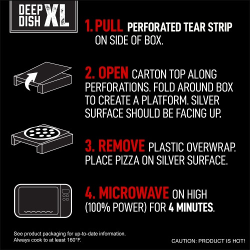 Red Baron Deep Dish XL Meat Lovers Frozen Pizza Perspective: bottom
