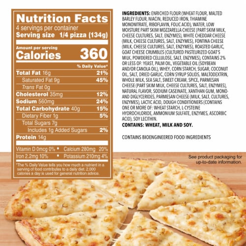 Freschetta Garlic Duo Four Cheese Frozen Pizza Perspective: bottom