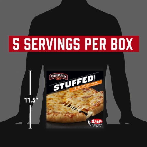 Red Baron Four Cheese Stuffed Crust Frozen Pizza Perspective: bottom