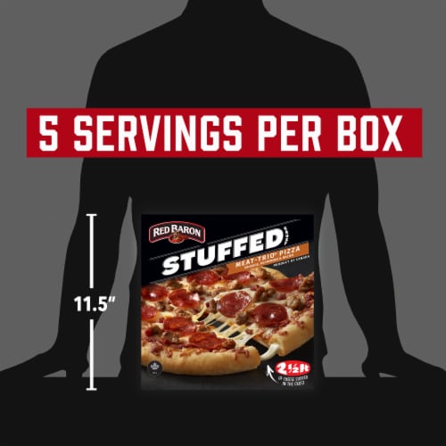 Red Baron Meat Trio Stuffed Crust Frozen Pizza Perspective: bottom